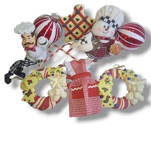 Lot‎ of 10 Cookies Candy Baking Theme Christmas Ornaments